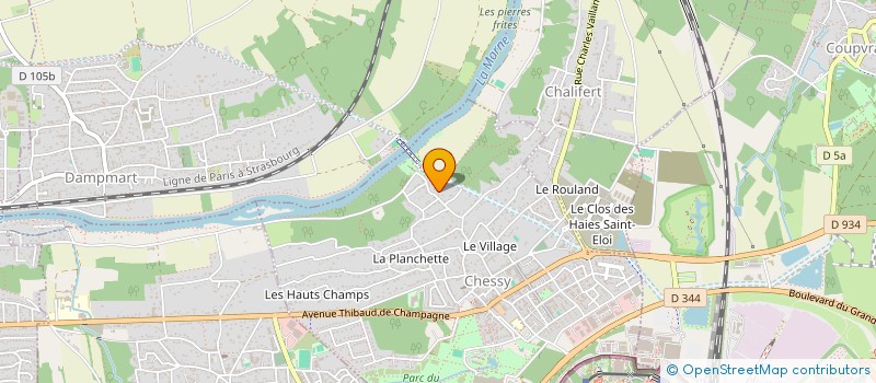 localisation de l'entreprise MONSIEUR JACQUES CACHIN à CHESSY
