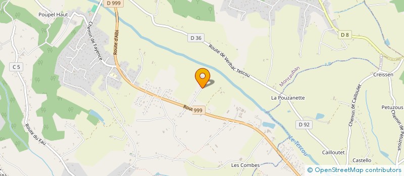 localisation de l'entreprise MONSIEUR JACQUES CADENE à MONTAUBAN