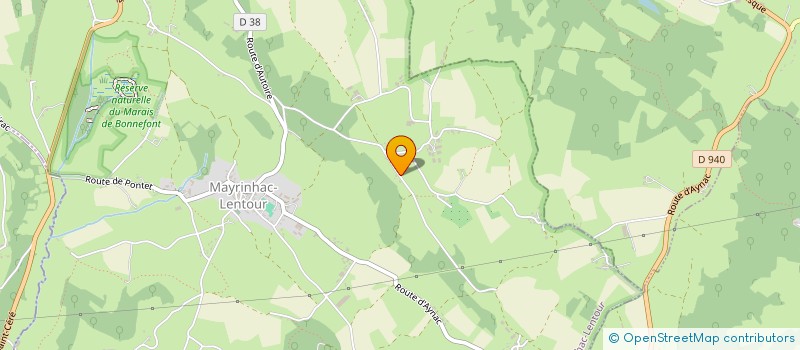 localisation de l'entreprise MONSIEUR JACQUES CADIERGUES  MAYRINHAC-LENTOUR