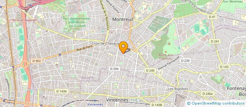 localisation de l'entreprise MONSIEUR JACQUES CADOUX à MONTREUIL