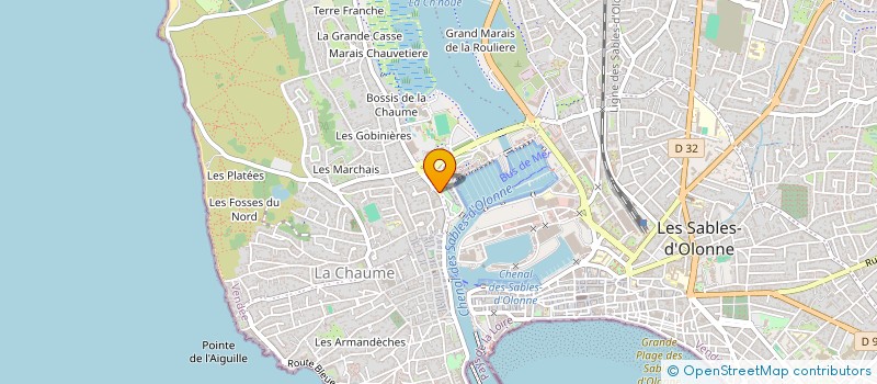 localisation de l'entreprise MONSIEUR JACQUES CAILLAUD  LES SABLES D'OLONNE