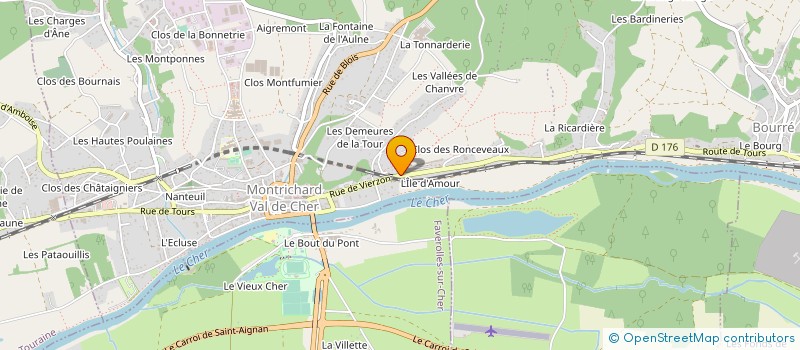 localisation de l'entreprise MONSIEUR JACQUES CALIN  MONTRICHARD-VAL-DE-CHER