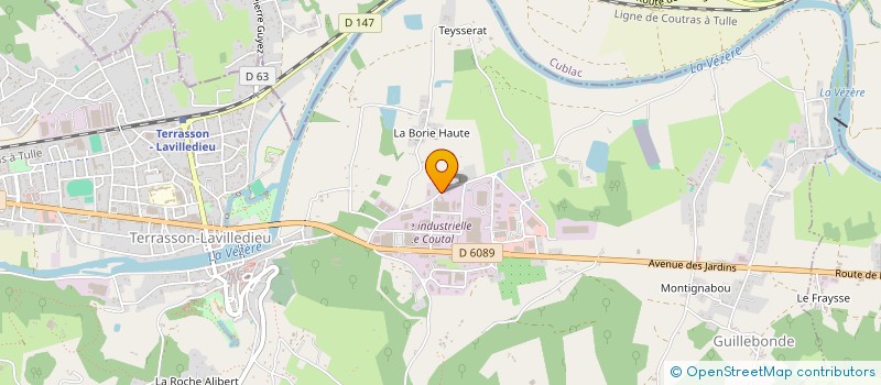 localisation de l'entreprise MONSIEUR JACQUES CALLEWAERT  TERRASSON-LAVILLEDIEU