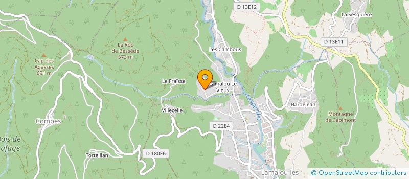 localisation de l'entreprise MONSIEUR JACQUES CAMBRIELS  COMBES