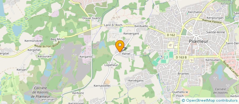 localisation de l'entreprise MONSIEUR JACQUES CAMUS LA GUERINIERE  PLOEMEUR