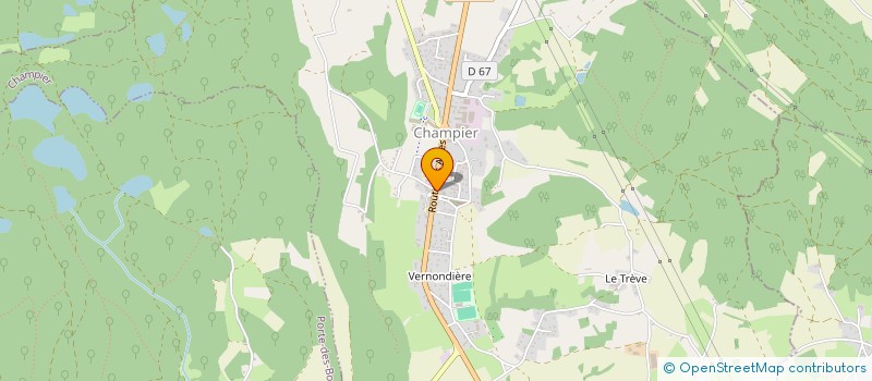 localisation de l'entreprise MONSIEUR JACQUES CANAPLE  CHAMPIER