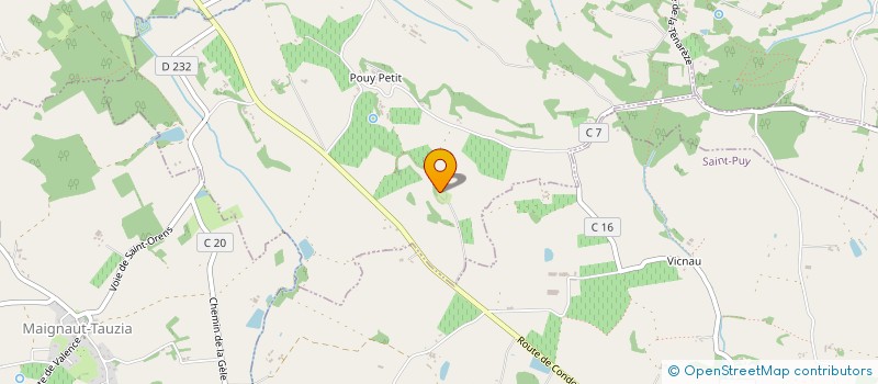 localisation de l'entreprise MONSIEUR JACQUES CANOUET  SAINT-ORENS-POUY-PETIT