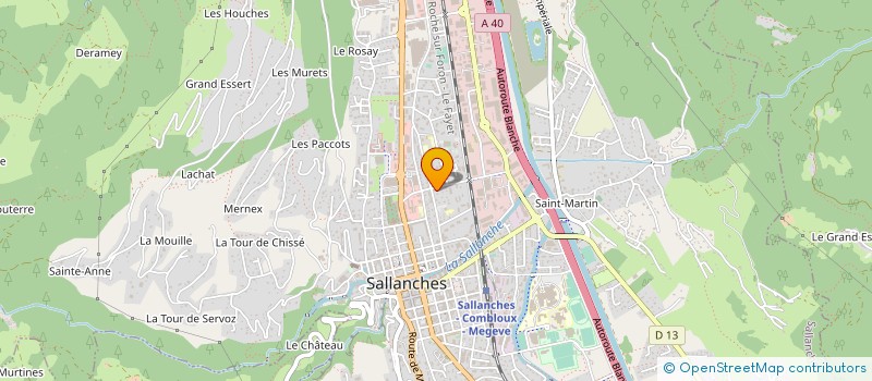 localisation de l'entreprise MONSIEUR JACQUES CANOVA  SALLANCHES