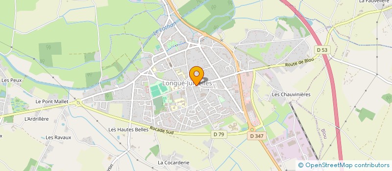 localisation de l'entreprise MONSIEUR JACQUES CANTIN  LONGUE-JUMELLES