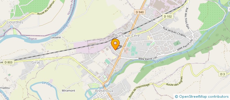 localisation de l'entreprise MONSIEUR JACQUES CAPRON à BIARS-SUR-CERE