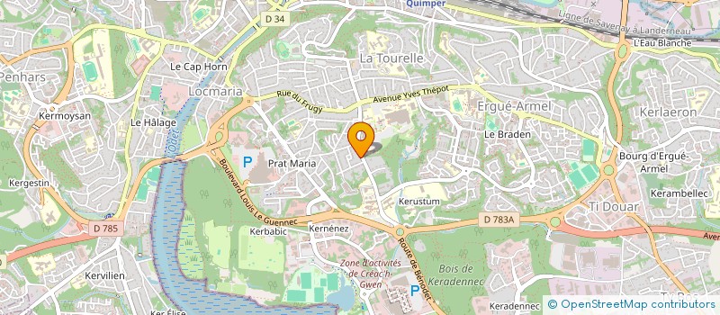 localisation de l'entreprise MONSIEUR JACQUES CARDUNER à QUIMPER