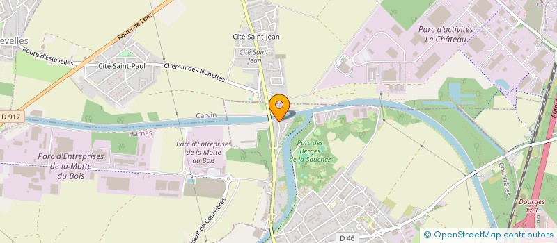 localisation de l'entreprise MONSIEUR JACQUES CARIN  COURRIERES