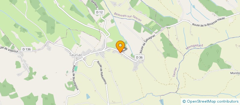 localisation de l'entreprise MONSIEUR JACQUES CARME  TAURIAC