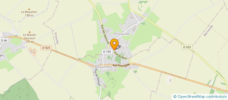 localisation de l'entreprise MONSIEUR JACQUES CARON  PROUVILLE