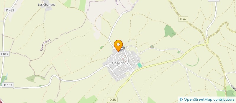 localisation de l'entreprise MONSIEUR JACQUES CASTANIE à CHARROUX