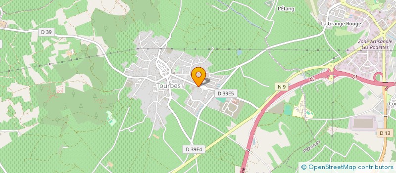 localisation de l'entreprise MONSIEUR JACQUES CASTANIER  TOURBES