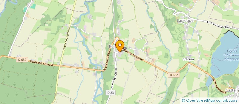 localisation de l'entreprise MONSIEUR JACQUES CASTETS  CASTELNAU-MAGNOAC