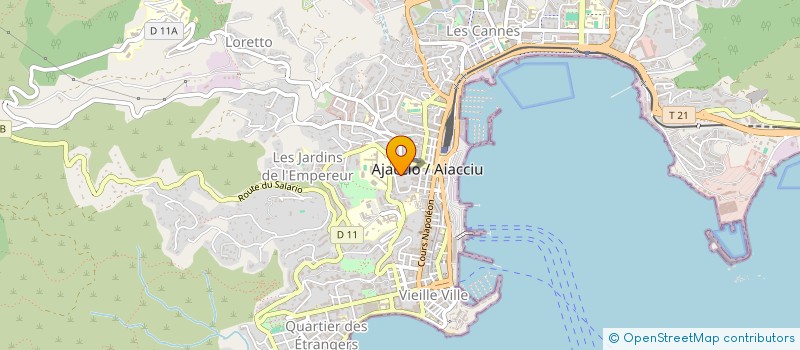 localisation de l'entreprise MONSIEUR JACQUES CATHERINE à AJACCIO