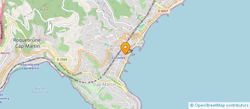 localisation de l'entreprise MONSIEUR JACQUES CAUVIN à ROQUEBRUNE-CAP-MARTIN