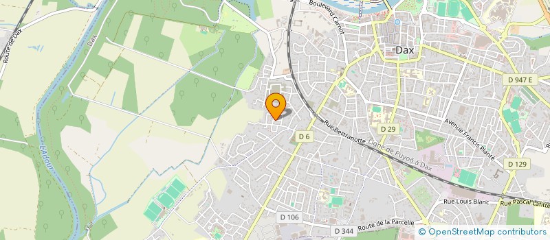 localisation de l'entreprise MONSIEUR JACQUES CAZAUMAYOU  DAX