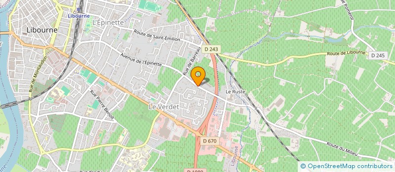 localisation de l'entreprise MONSIEUR JACQUES CAZENAVE  LIBOURNE