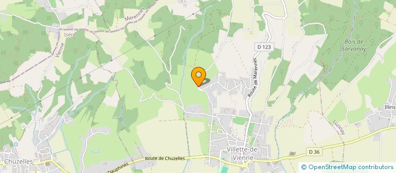 localisation de l'entreprise MONSIEUR JACQUES CERDAN  VILLETTE-DE-VIENNE