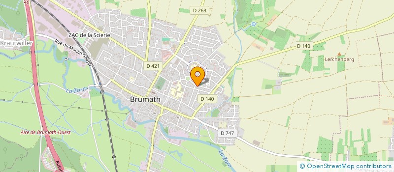 localisation de l'entreprise MONSIEUR JACQUES CERF  BRUMATH