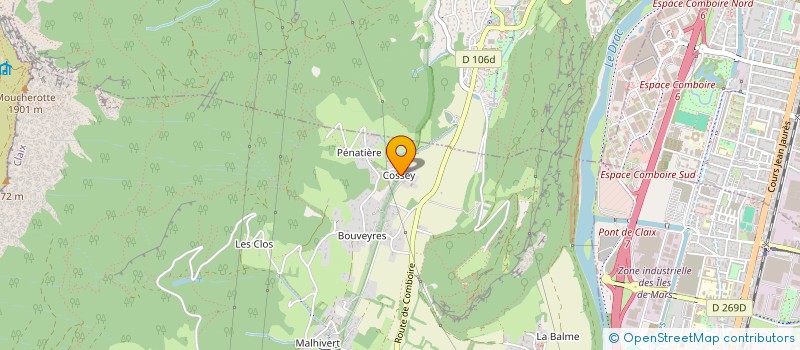 localisation de l'entreprise MONSIEUR JACQUES CHABANNE  CLAIX