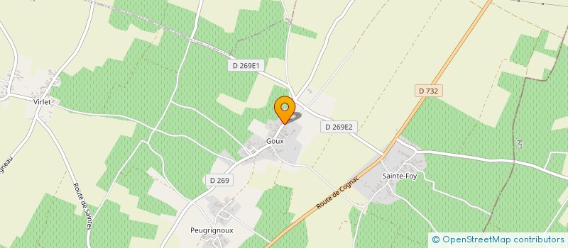 localisation de l'entreprise MONSIEUR JACQUES CHAINET à PERIGNAC