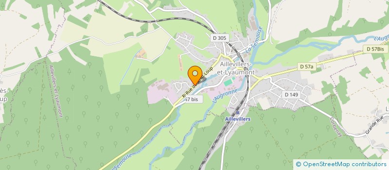 localisation de l'entreprise MONSIEUR JACQUES CHAISE  AILLEVILLERS-ET-LYAUMONT