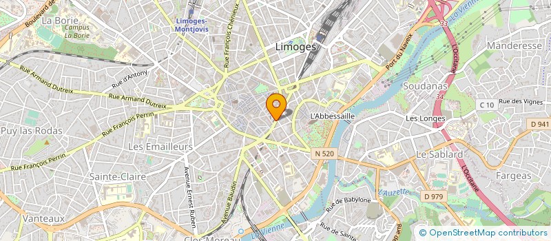 localisation de l'entreprise MONSIEUR JACQUES CHALARD à LIMOGES