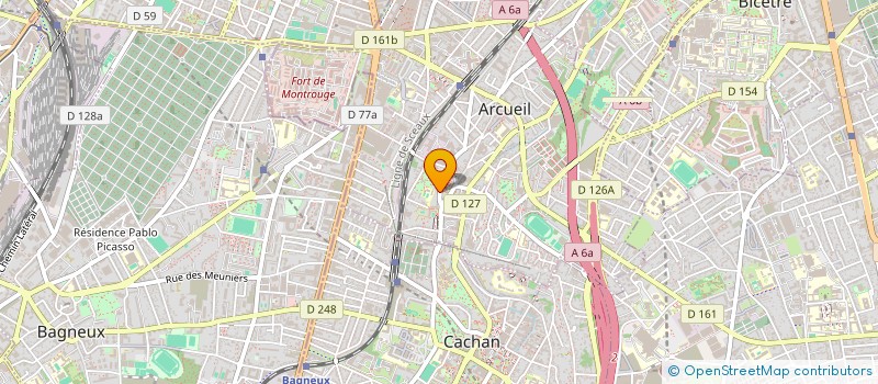 localisation de l'entreprise MONSIEUR JACQUES CHALLANGE  ARCUEIL