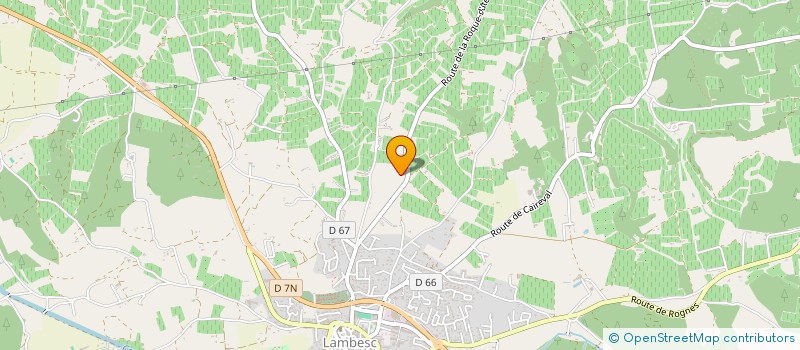 localisation de l'entreprise MONSIEUR JACQUES CHAMBARETAU  LAMBESC