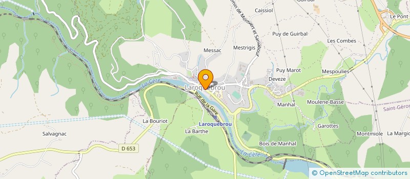 localisation de l'entreprise MONSIEUR JACQUES CHAMBON à LAROQUEBROU
