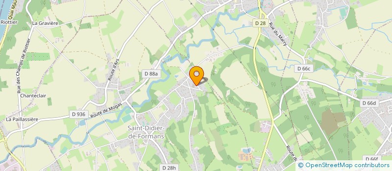 localisation de l'entreprise MONSIEUR JACQUES CHAMPION  SAINT-DIDIER-DE-FORMANS