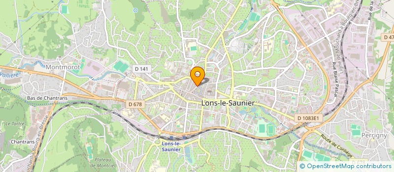 localisation de l'entreprise MONSIEUR JACQUES CHAMPOMIER  LONS-LE-SAUNIER