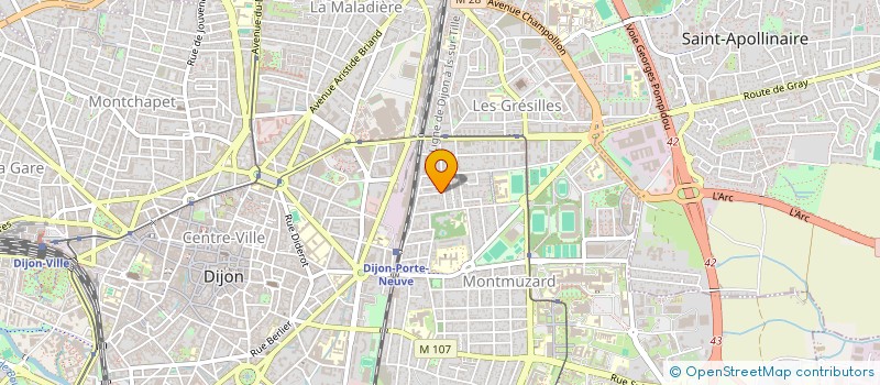 localisation de l'entreprise MONSIEUR JACQUES CHANCENOTTE à DIJON