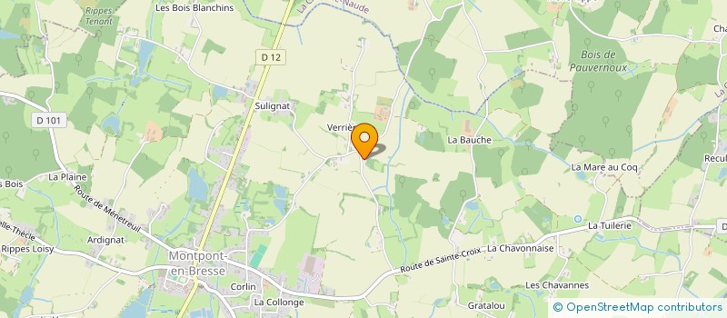 localisation de l'entreprise MONSIEUR JACQUES CHARBOUILLOT  SAINTE-CROIX-EN-BRESSE