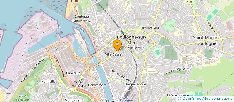 localisation de l'entreprise MONSIEUR JACQUES CHARLES  BOULOGNE-SUR-MER