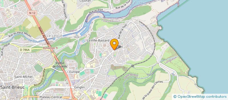 localisation de l'entreprise MONSIEUR JACQUES CHARPENTIER à SAINT-BRIEUC