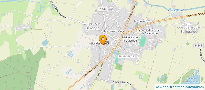 localisation de l'entreprise MONSIEUR JACQUES CHARPENTIER  BELLEGARDE