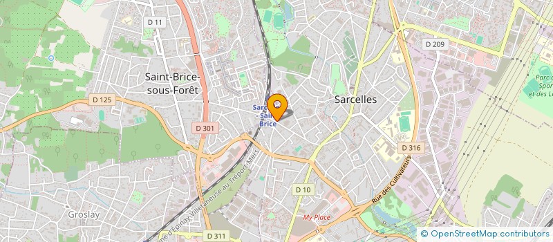 localisation de l'entreprise MONSIEUR JACQUES CHARRAUD à SARCELLES