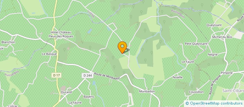 localisation de l'entreprise MONSIEUR JACQUES CHASSAGNE  PUISSEGUIN