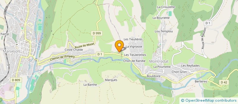 localisation de l'entreprise MONSIEUR JACQUES CHASTAIN  MARVEJOLS