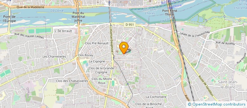 localisation de l'entreprise MONSIEUR JACQUES CHATELAIN  ORLEANS