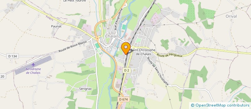 localisation de l'entreprise MONSIEUR JACQUES CHATELLIER à CHALAIS