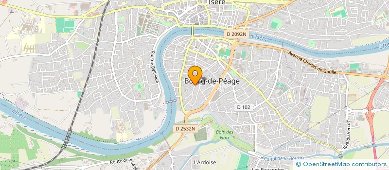 localisation de l'entreprise MONSIEUR JACQUES CHAUCHARD  BOURG-DE-PEAGE