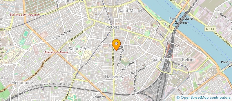 localisation de l'entreprise MONSIEUR JACQUES CHAUDRUC DE CRAZANNES  BORDEAUX