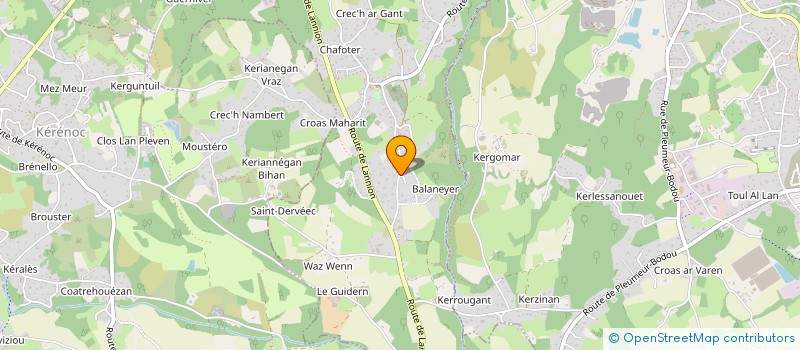 localisation de l'entreprise MONSIEUR JACQUES CHAULEUR  TREGASTEL