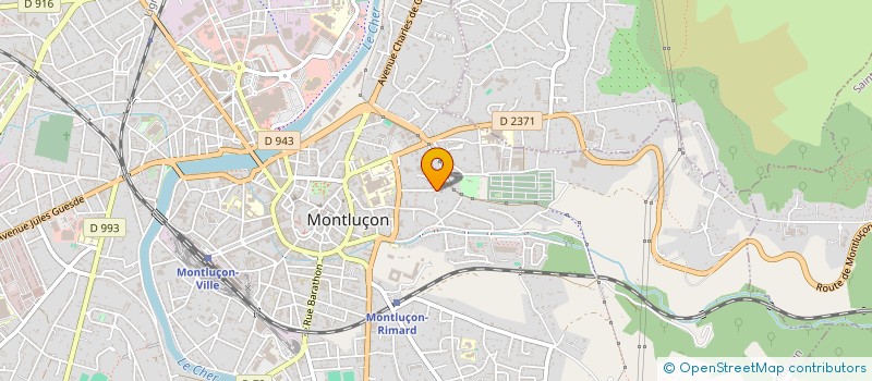 localisation de l'entreprise MONSIEUR JACQUES CHAUME à MONTLUCON